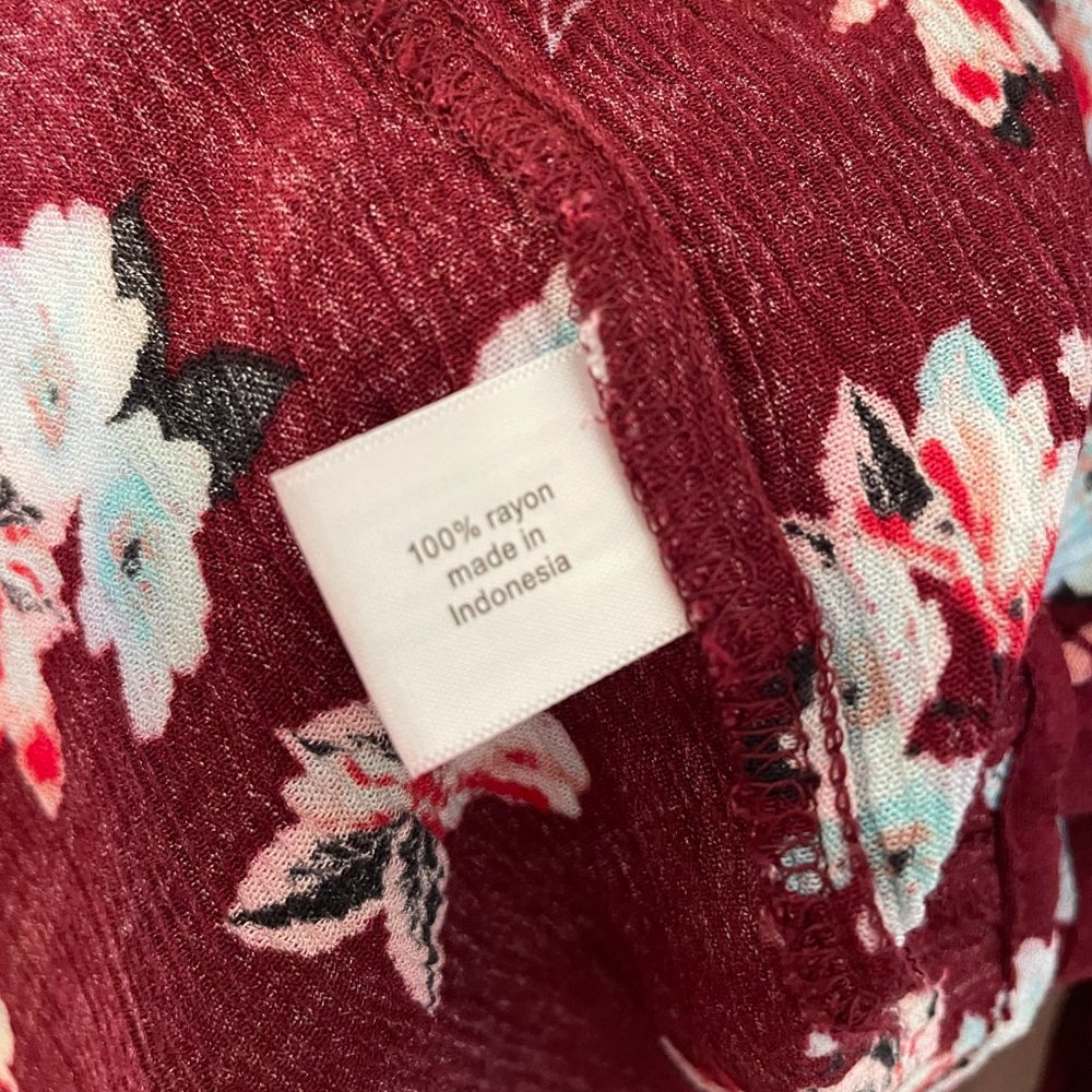 Lane Bryant Floral Babydoll Tunic Blouse 18/20 - Picture 5 of 6